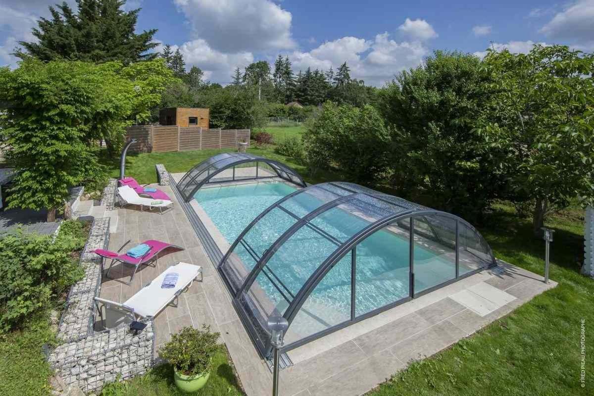 Au Coeur Du Bien Etre, Chambre D'Hotes Avec Piscine Chauffee Et Couverte, Spa, Sauna, Massages Monteaux Εξωτερικό φωτογραφία