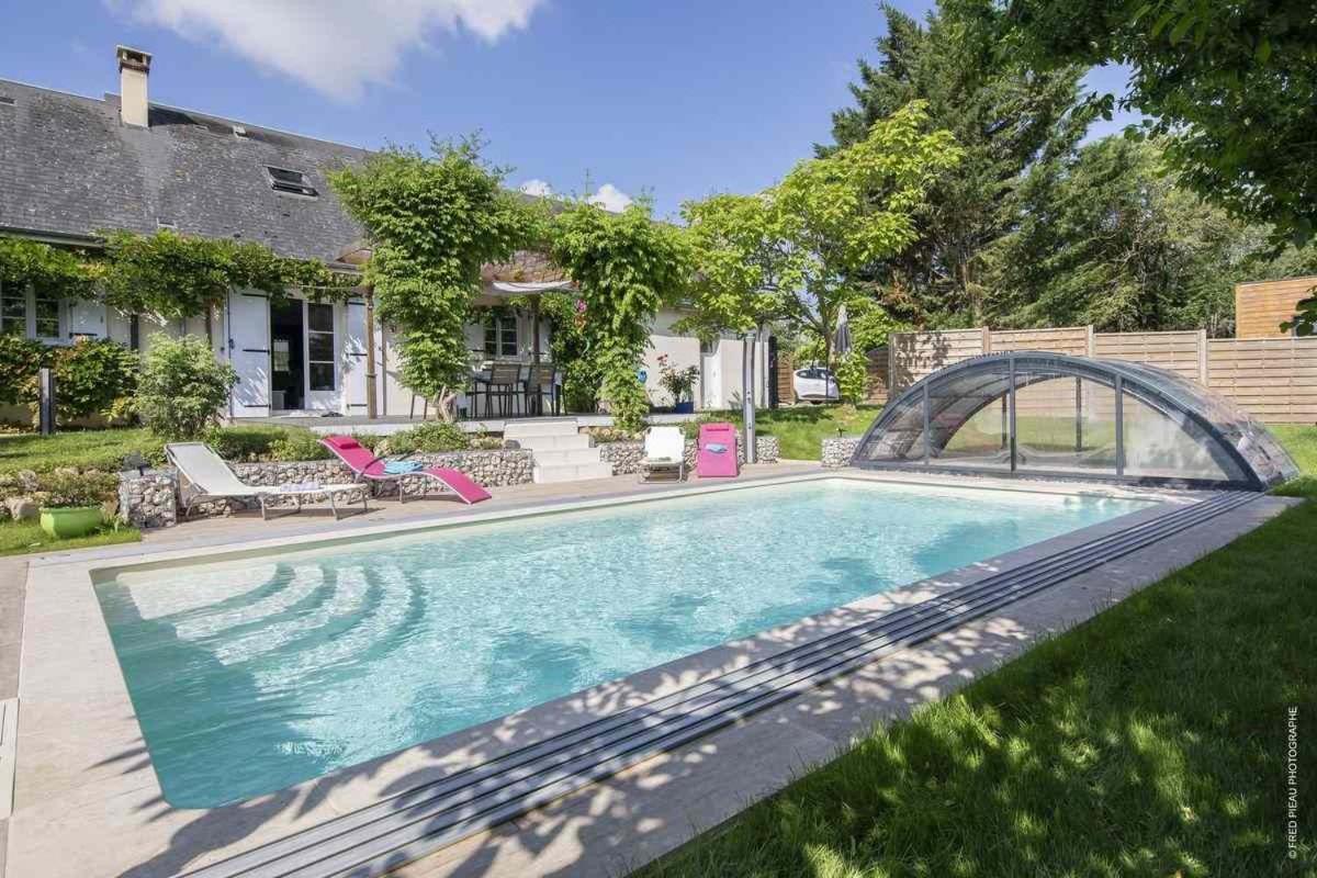 Au Coeur Du Bien Etre, Chambre D'Hotes Avec Piscine Chauffee Et Couverte, Spa, Sauna, Massages Monteaux Εξωτερικό φωτογραφία